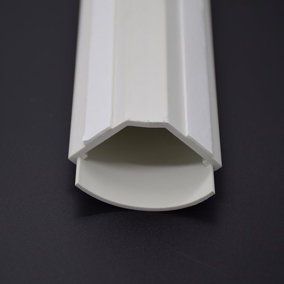 ACCL 5Ft Small Corner Duct Cable Raceway White (W43 x H23mm), 4 Pack