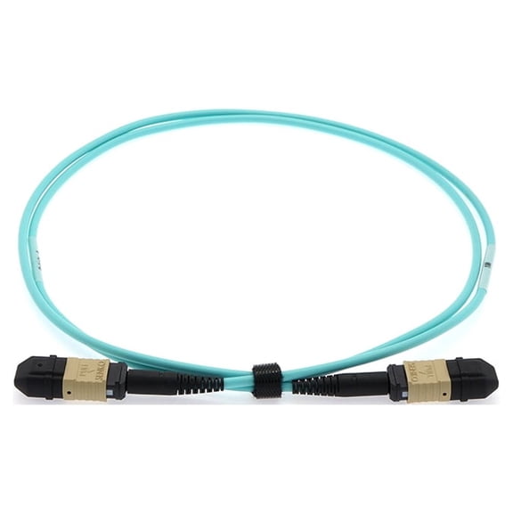 ACCL 5m Senko MPO/UPC F/F 12-Fiber Type A OM3 Multimode Fiber Optic Cable Aqua, 3 Pack