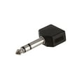 thumbnail image 1 of ACCL 6.35mm Stereo Plug to 2x3.5mm Mono Jack Adapter, 2 Pack, 1 of 2