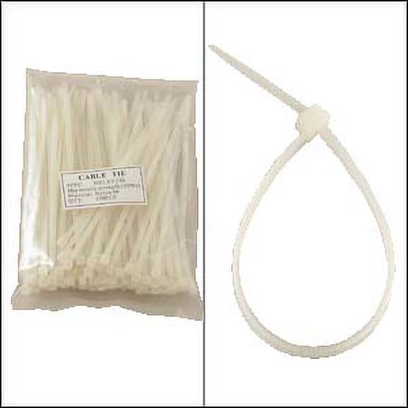 ACCL 6" Nylon Cable Tie 40lbs Clear 100pk, 1 Pack