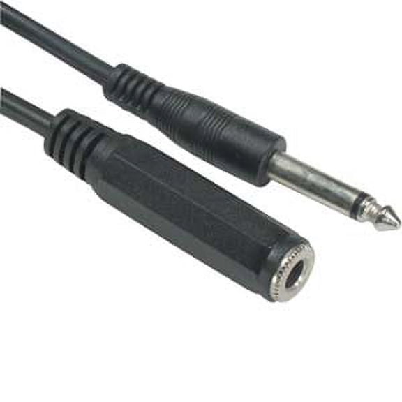 ACCL 6Ft 1/4" Mono Male/Female Cable, 1 Pack