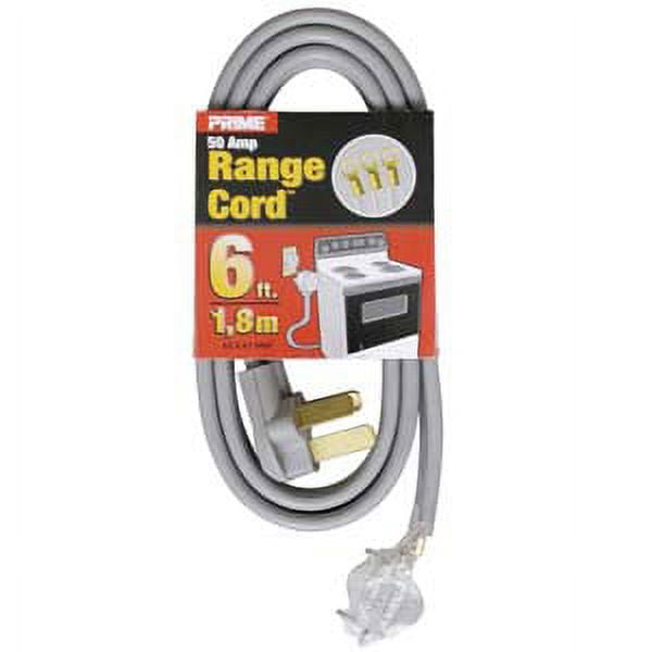 ACCL 6Ft 6/2 & 8/1 50 Amp 3-Wire Range Cord, 1 Pack