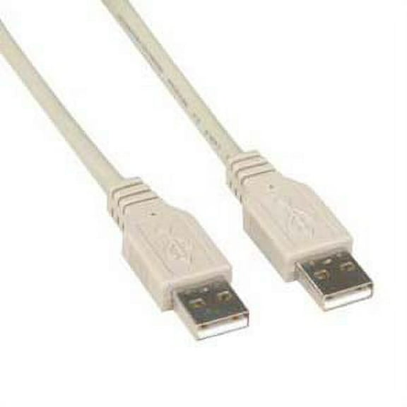 ACCL 6Ft A-Male to A-Male USB2.0 Cable Ivory, 2 Pack