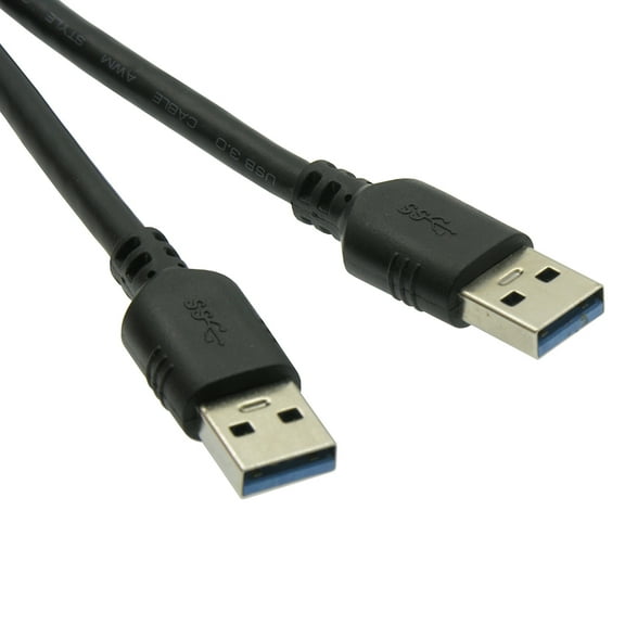 ACCL 6Ft USB3.0 A-Male to A-Male Black, 3 Pack