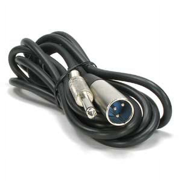 ACCL 6Ft XLR 3P Male 1/4" Unbalanced Microphone Cable, 3 Pack