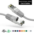 thumbnail image 1 of ACCL 7Ft Cat6 Shielded (SSTP) Ethernet Network Booted Cable Gray, 3 Pack, 1 of 9