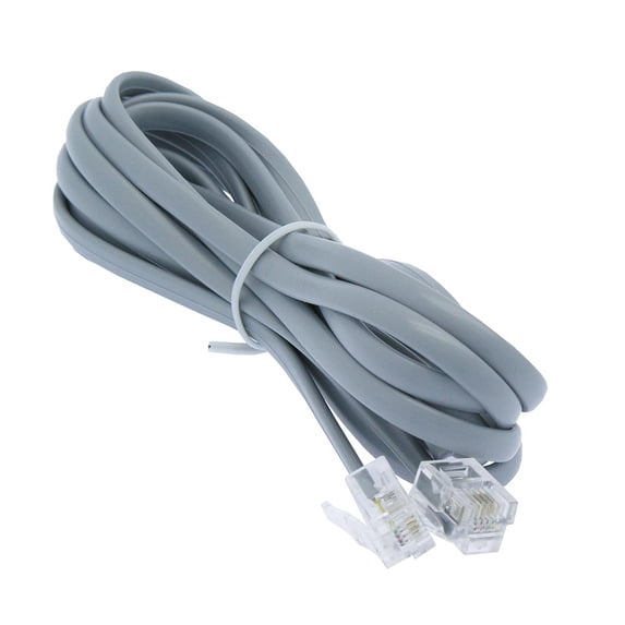 ACCL 7Ft RJ11 (4C) Modular Telephone Cable Reverse, 3 Pack