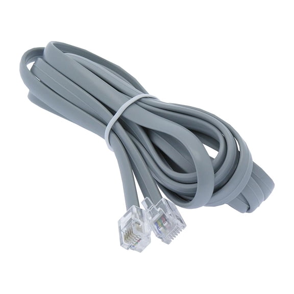 ACCL 7Ft RJ12 Modular Cable Straight, 1 Pack