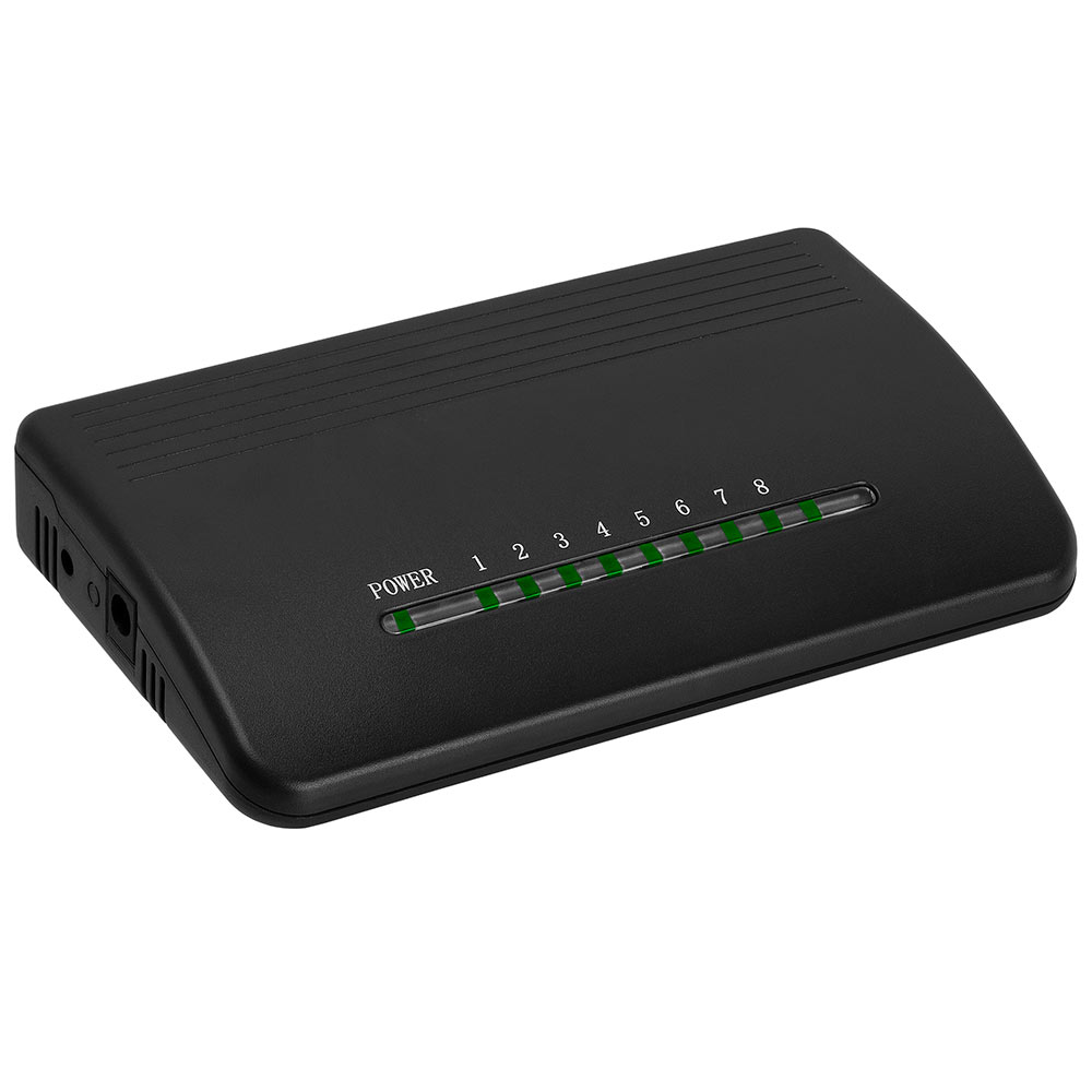 ACCL 8-Port 10/100 Mbps Fast Ethernet Network Switch RJ45 Ethernet Hub, Plug-and-Play, Fanless Quiet Design, 5 Pack
