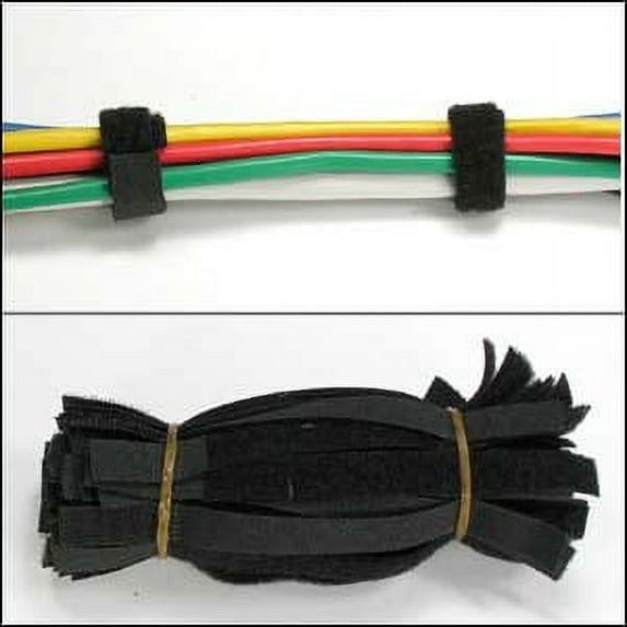 ACCL 9" Fastening Strap 1/2" Width Black, 50pc Pack, 1 Pack