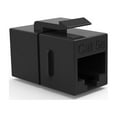 thumbnail image 1 of ACCL Cat.5E Inline Coupler w/Keystone Latch Black, 3 Pack, 1 of 1