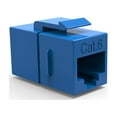 thumbnail image 1 of ACCL Cat.6 Inline Coupler w/Keystone Latch Blue, 5 Pack, 1 of 1