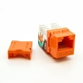 thumbnail image 1 of ACCL Cat.6 RJ45 110 Type Keystone Jack Orange, 5 Pack, 1 of 1