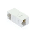 thumbnail image 1 of ACCL Cat.6 Right Angle Keystone Coupler White, 5 Pack, 1 of 1