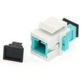thumbnail image 1 of ACCL Keystone Jack SC/UPC Multimode Simplex OM3 Aqua, 3 Pack, 1 of 3