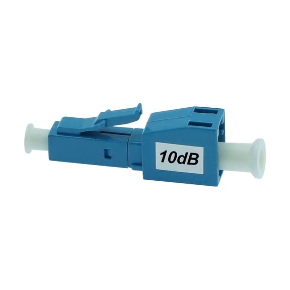 ACCL LC/UPC SM Attenuator F-M 10dB Plastic Blue, 2 Pack