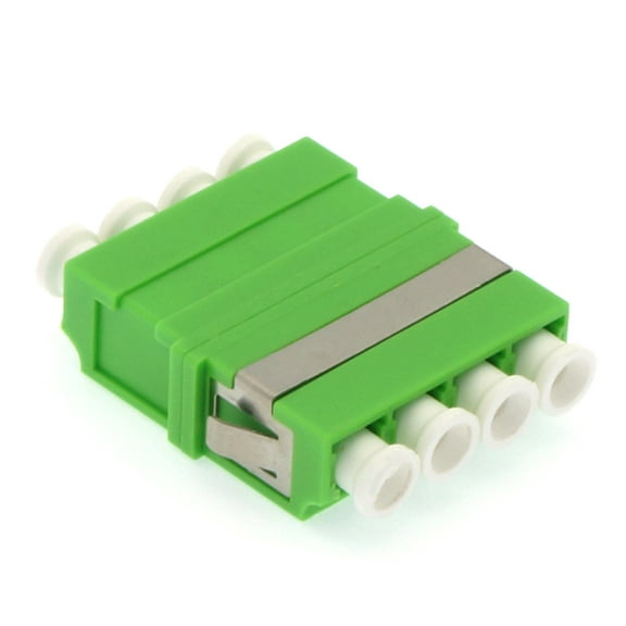 ACCL LC/UPC Singlemode Quad Adapter without Flange Green, 1 Pack