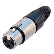 ACCL Neutrik 3 Pin XLR Female Cinnector NC3FX, 1 Pack