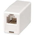 thumbnail image 1 of ACCL RJ11 Modular Inline Coupler Reverse, White, 5 Pack, 1 of 1
