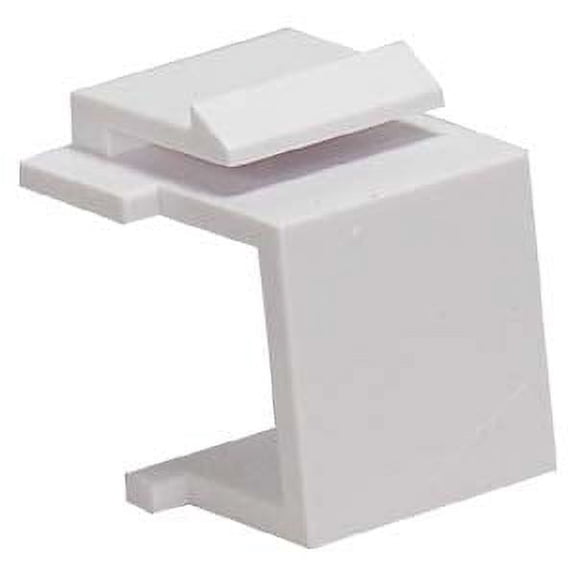 ACCL Snap-in Keystone Wallplate Blank Insert White, 1 Pack