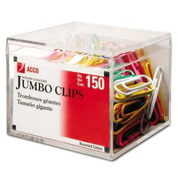 ACCO A7072520D 150 Jumbo Nylon Paper Clips, Pack of 24