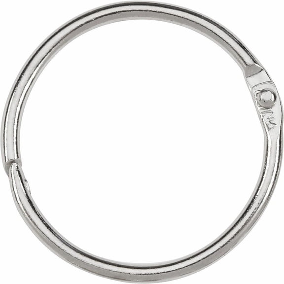 ACCO Metal Book Rings, 1 1/2" Diameter, 100 Rings/Box