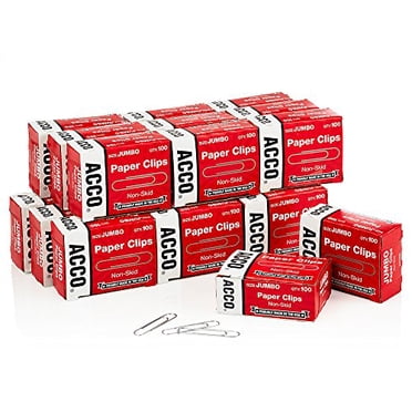ACCO Economy #1 Paper Clips, Non-skid Finish, #1 Size 1-9/32