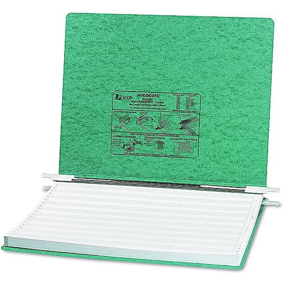 ACCO Pressboard Hanging Data Binder, 14-7/8 x 11 Unburst Sheets