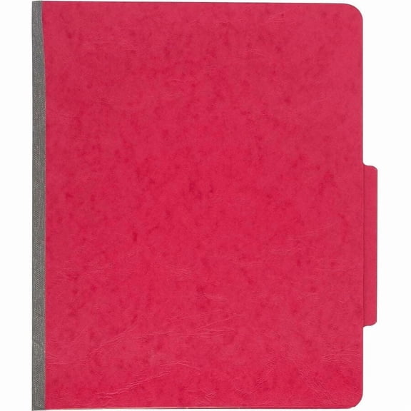 ACCO Presstex Classification Folders, Letter, 4-Section, Executive Red, 10-Pack