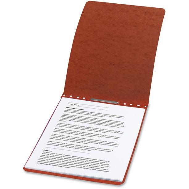 ACCO Presstex Report Cover, Prong Clip, Letter, 2" Capacity, Red