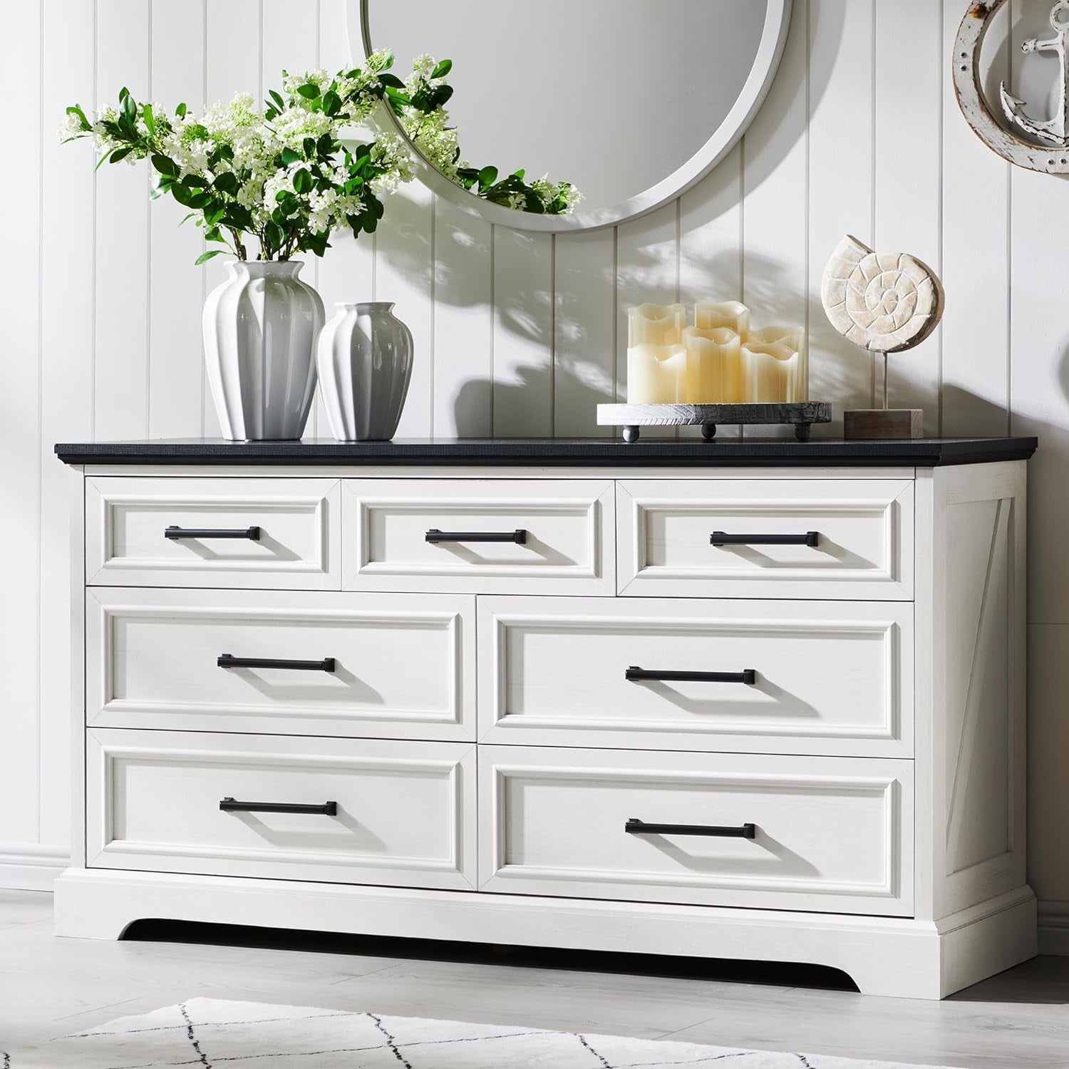 Brynburg white dresser discount