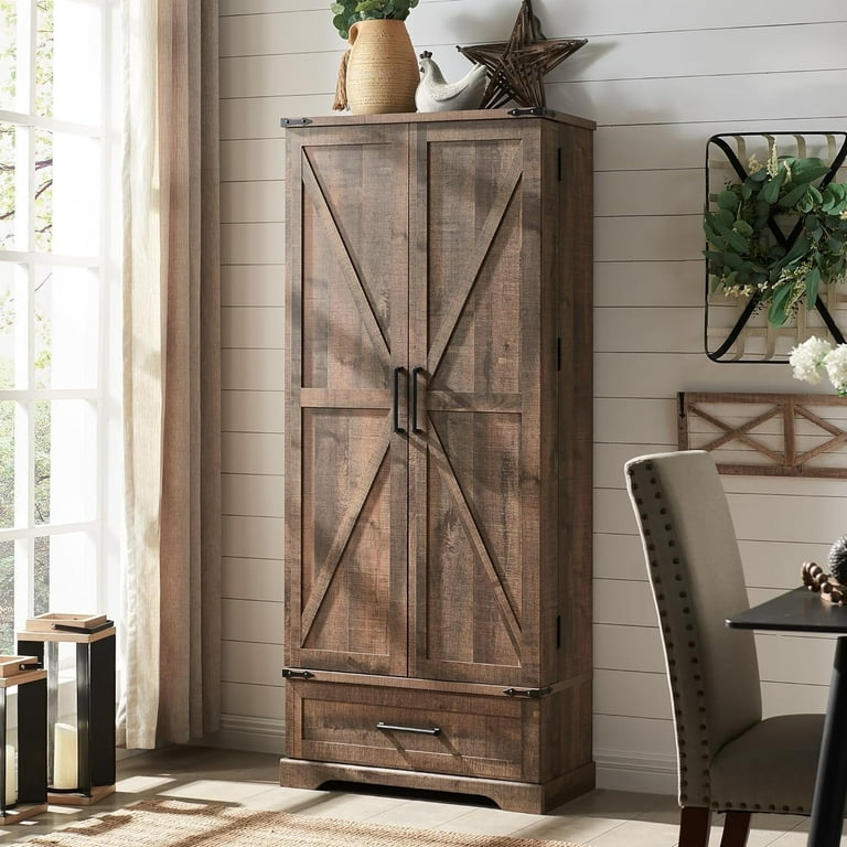 Farmhouse kitchen storage cabinet discount