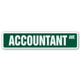 thumbnail image 1 of ACCOUNTANT Street Sign math bean counter count CPA | Indoor/Outdoor |  36" Wide, 1 of 5