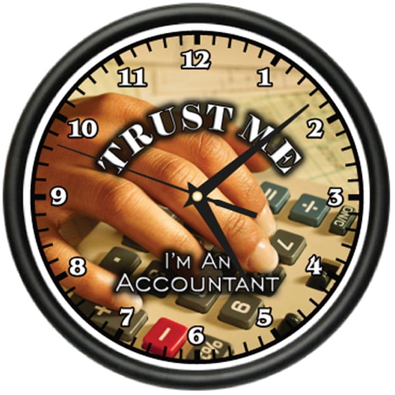 ACCOUNTANT Wall Clock office cpa tax accounting gift
