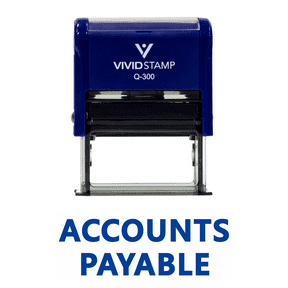 ACCOUNTS PAYABLE Self Inking Rubber Stamp (Blue Ink) - Large