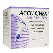 ACCU-CHEK Safe-T-Pro Plus Lancet Model # 5903448622001 Qty 1 Box of 200