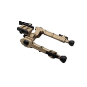 Accu-Tac WB-4 Bipod, Arca-Swiss Spec QD Mount, FDE/Tan, Wide Body Design, Adjustable 4-Position Legs & Cant, Lightweight Aircraft Aluminum TWBASQD-0400