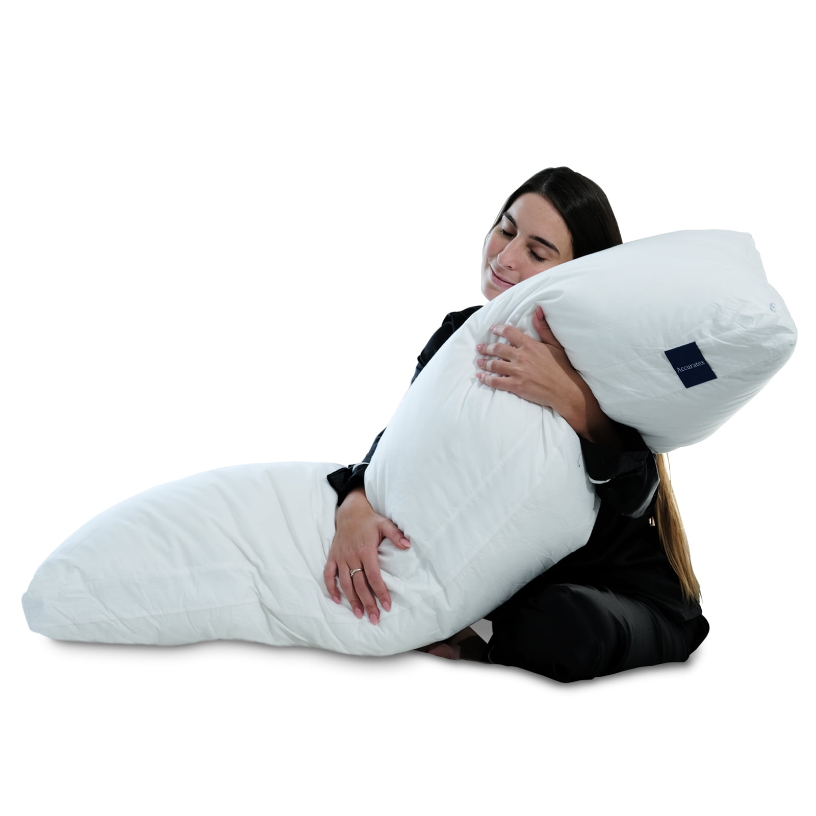 ACCURATEX Full Body Pillow for Adults Hybrid Shredded Memory Foam Firm Body Pillow with Soft