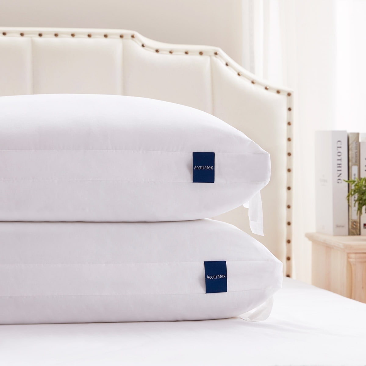 Free Shipping! ACCURATEX Hybrid Adjustable Pillows,King Size