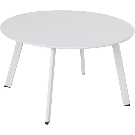 ACCVER 28 Inch Round Outdoor Coffee Table - Weatherproof Steel Patio ...