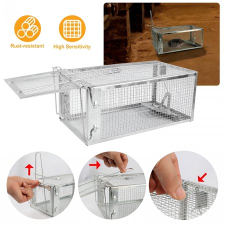 ACDANC 2026 New 1-Door Humane Catch and Release Live Animal Trap for Squirrel Chipmunk Rat Mice Rodent Animal for Backyard,Garden,Attic,Garage,Farm