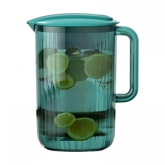 ACDANC 1 Gal Plastic Juice Pitcher W/ Lid Water Jug Iced Tea Lemonade Beverage Jar