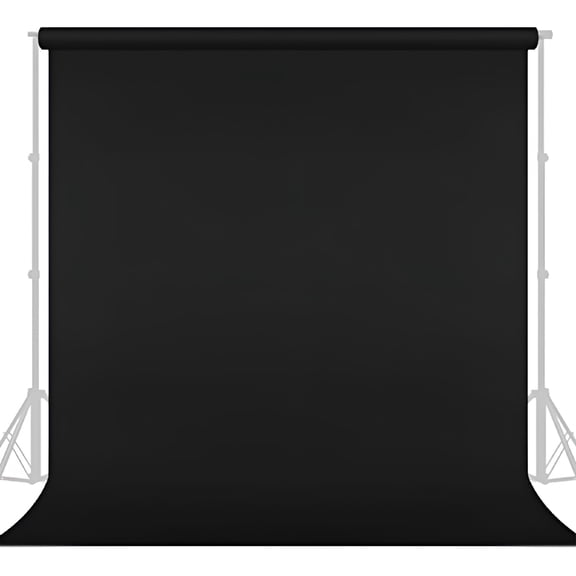 ACDANC [1 Pack] Photo Studio 6 x 9 ft. Black Backdrop Reflective and Non-Gloss Surface Black Photo Background Screen