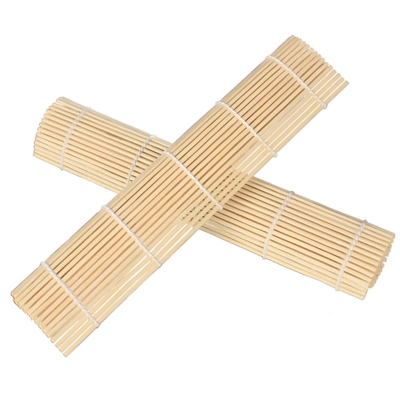 ACDANC 1 Pc Bamboo Sushi Roller Mat Sushi Rolling Bamboo Pad Kitchen Sushi Making Tool (24x24cm)