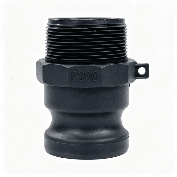 ACDANC 1 Pc Camlock Fittings Poly Standard Type F Camlock Couplings,2" Male Adapter X 2" Male Thread 2 Inch Camlock Fittings Polypropylene Cam Fitting