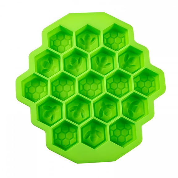 ACDANC 1 Pcs Bee Honeycomb Soap Molds, 3D Hexagon Beehive Silicone Cupcake Cups Muffin Baking Pan