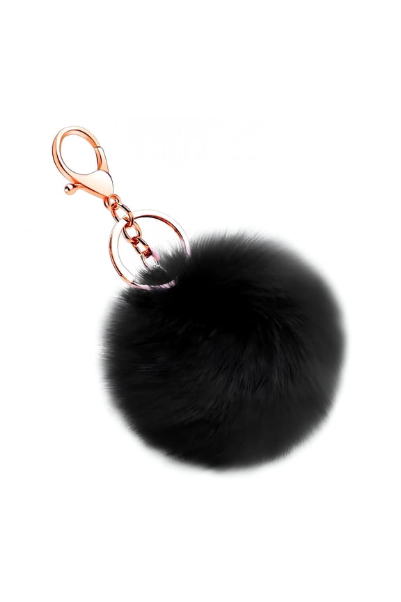 1 Pcs Keychain,Faux Fur Puff Ball Keychain,Pom Keychain,Soft Cute Plush Ball Key Ring,Artificial Soft Fur Ball Keychain Accessories Car Bag Pendant Charm,Purse Pendant,Backpack Charms,A