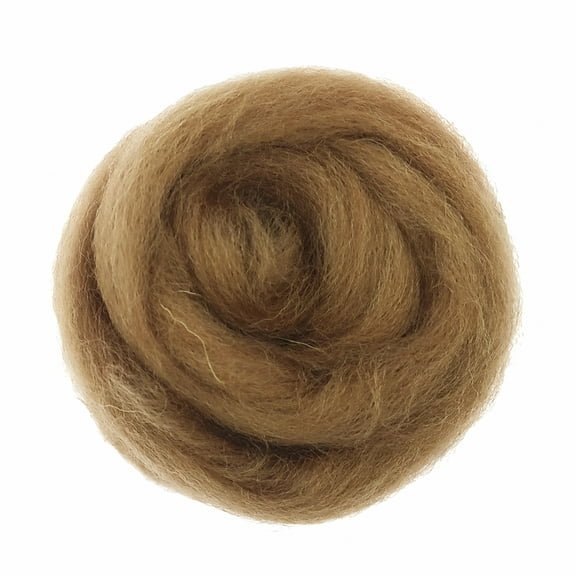 ACDANC 1 Piece 10g Soft and Wool Roving Felting Wool for DIY Felting Craft Materials Coffee