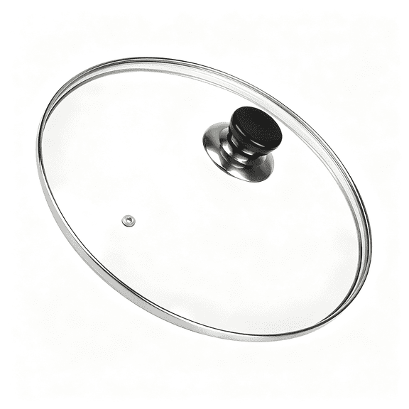 ACDANC 10 Inch Pan Lid,Universal Replacement Pot Lid for Frying Pans,Cast Iron Skillets,Round Tempered Glass Pan Cover with Steam Vent 10 Inch Pan Lid