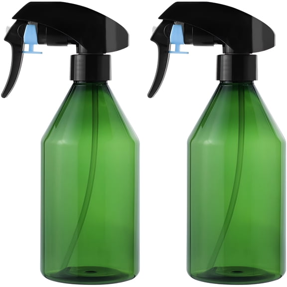 ACDANC 10 Oz (300ML) Plastic Empty Spray Bottle,Super Fine Mist Trigger Sprayer,Refillable Spray Container - for Cleaning Solutions,Plants,Hair - BPA Free (Pack of 2,Green)
